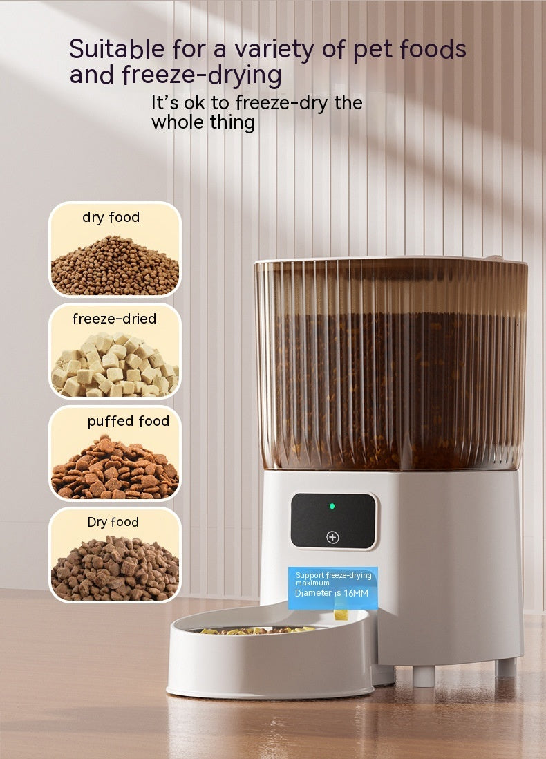 Automatic Pet Feeder Cat Intelligent Remote Control Cat Food Dog Food Timing Quantitative Video Monitoring Pet Feeding Machine