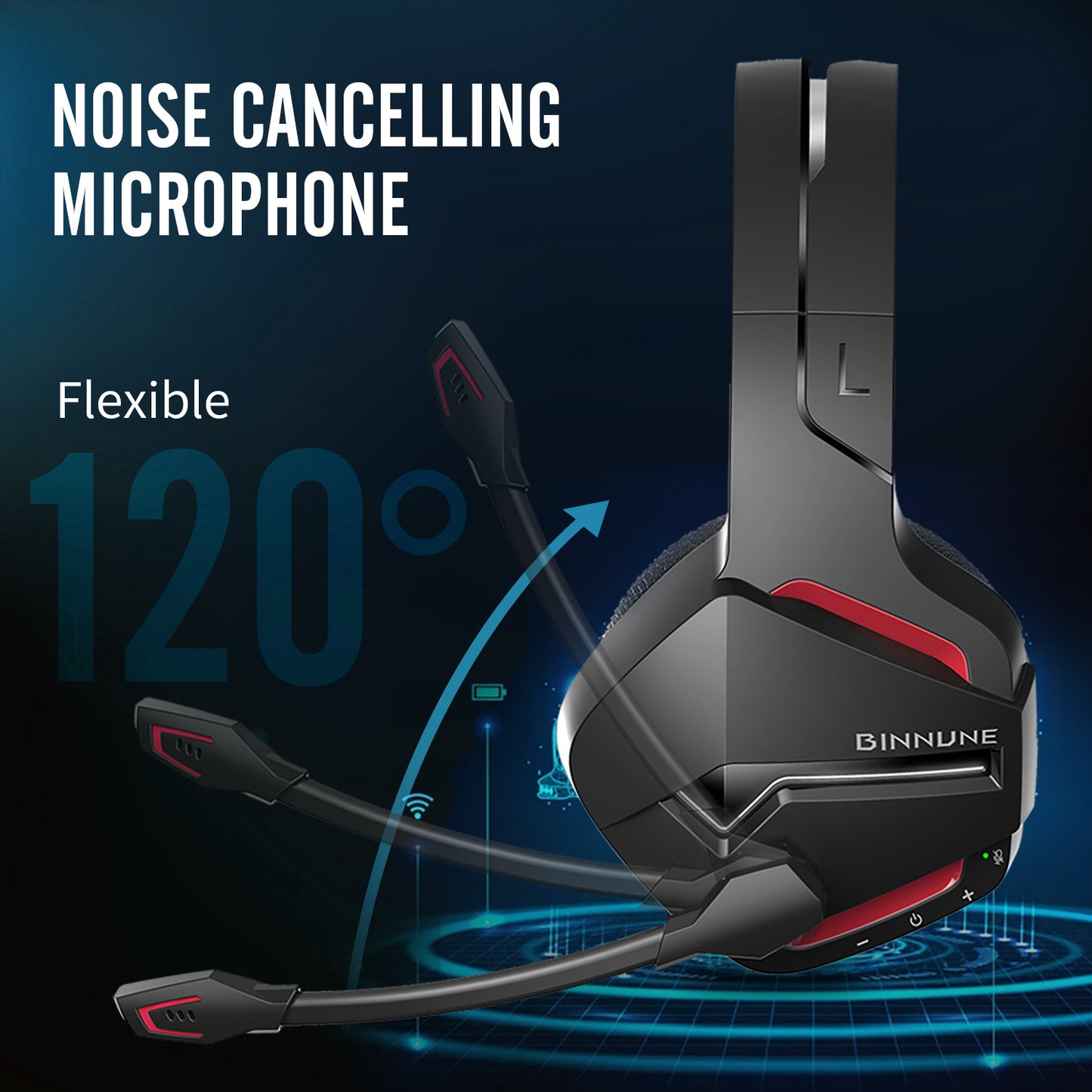 Wireless Game Headphone Head-mounted Headset Stereo